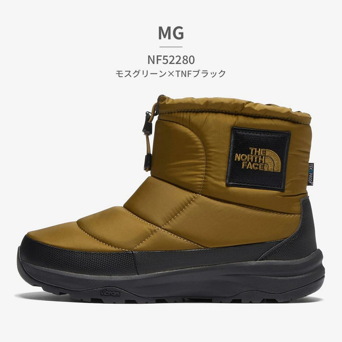THE NORTH FACE Men's NF52280 Nuptse Bootie Waterproof Logo Short K BK GK KK MK