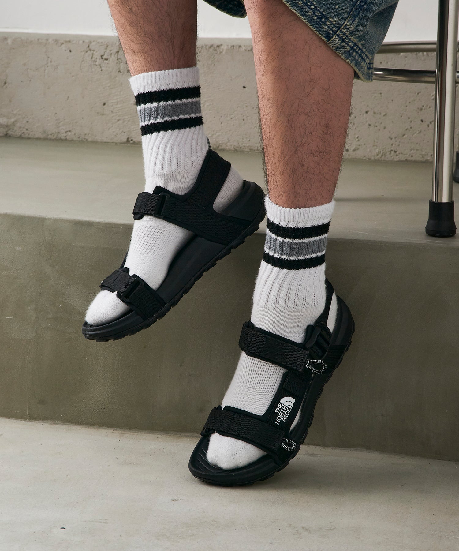 ザ・ノース・フェイス THE NORTH FACE M EXPLORE CAMP SANDAL NS82R13 キャンプサンダル （ブラック） ブラック