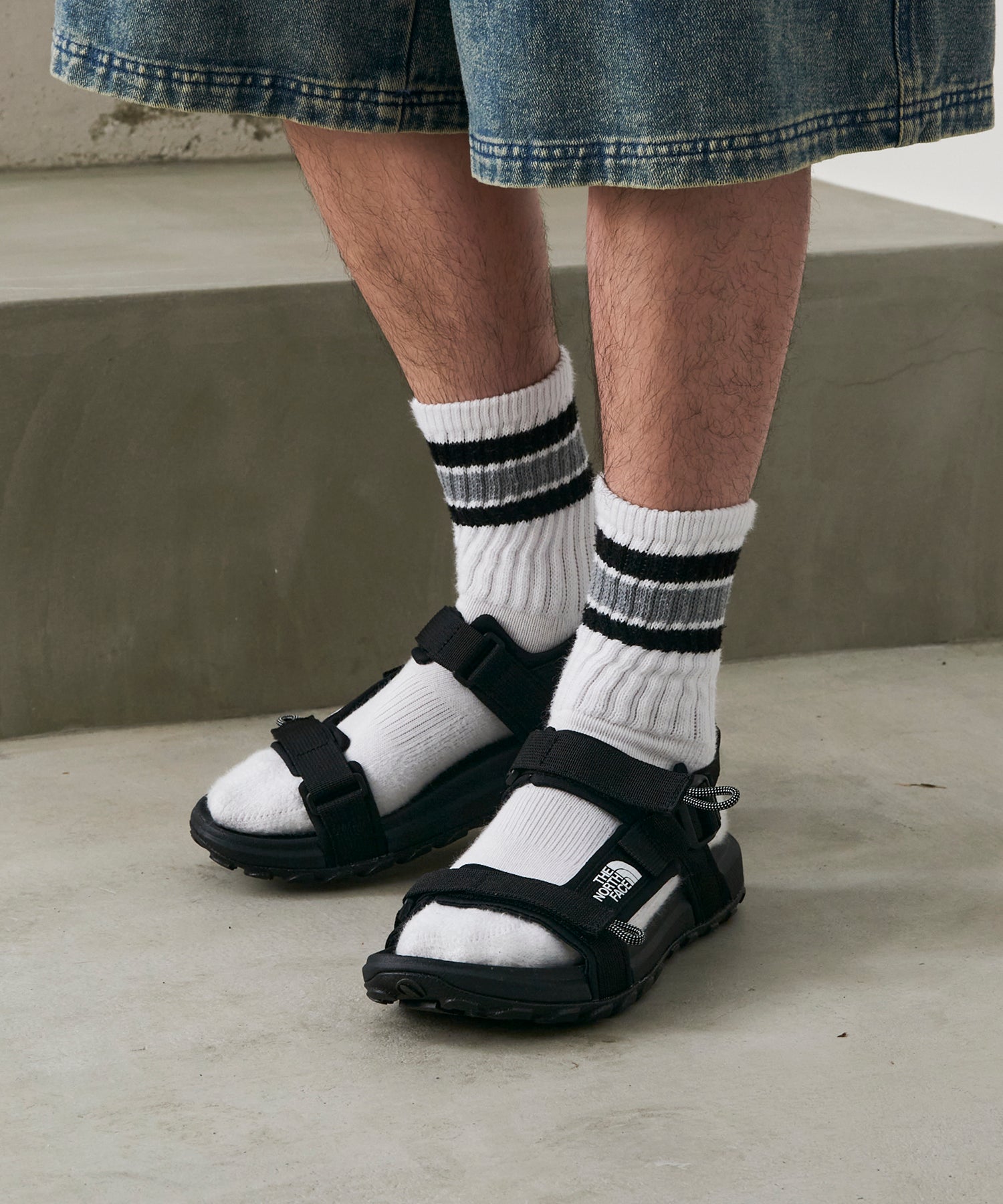 ザ・ノース・フェイス THE NORTH FACE M EXPLORE CAMP SANDAL NS82R13 キャンプサンダル （ブラック） ブラック