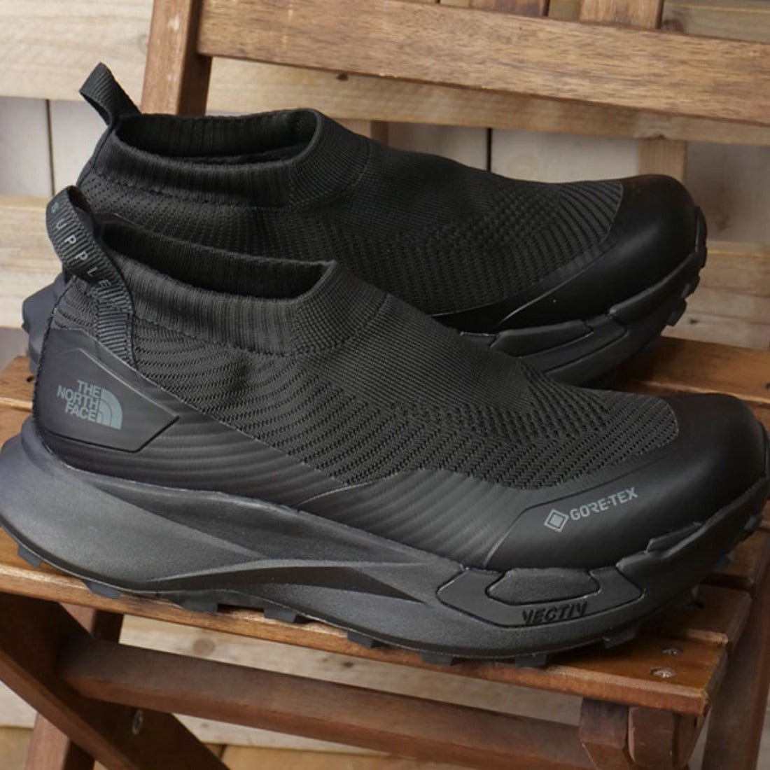 ザ・ノース・フェイス THE NORTH FACE VECTIV Supple GORE-TEX TNFブラック/TNFブラック [NF52642-KK] （TNFブラック/TNFブラック） TNFブラック/TNFブラック