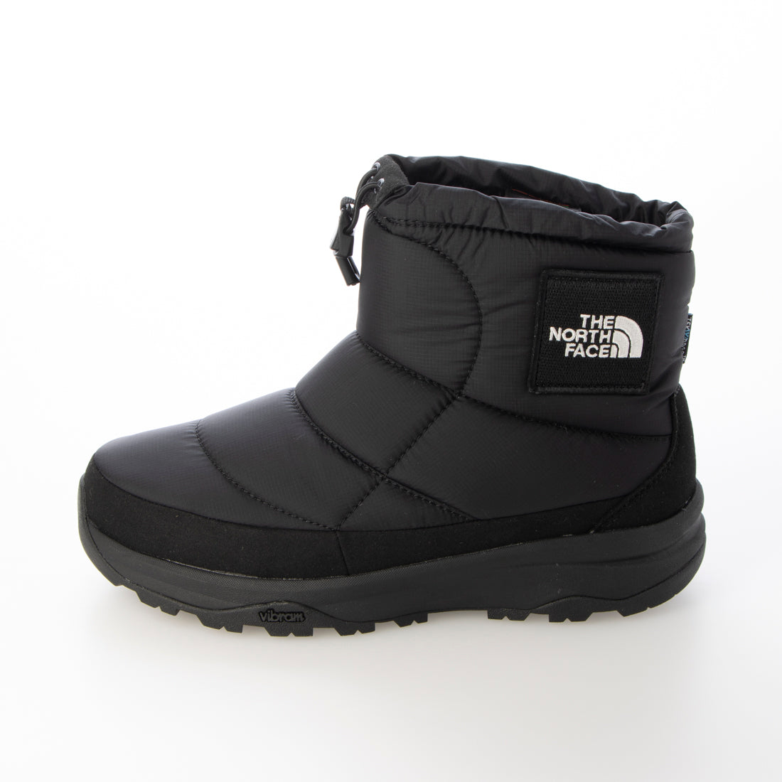 ザ ノース フェイス THE NORTH FACE NUPTSE BOOTIE WP LOGO SHORT（ヌプシ ブーティ ウォータープルーフ ロゴ ショート）NF52280 （TNFブラック×TNFブラック） TNFブラック×TNFブラック