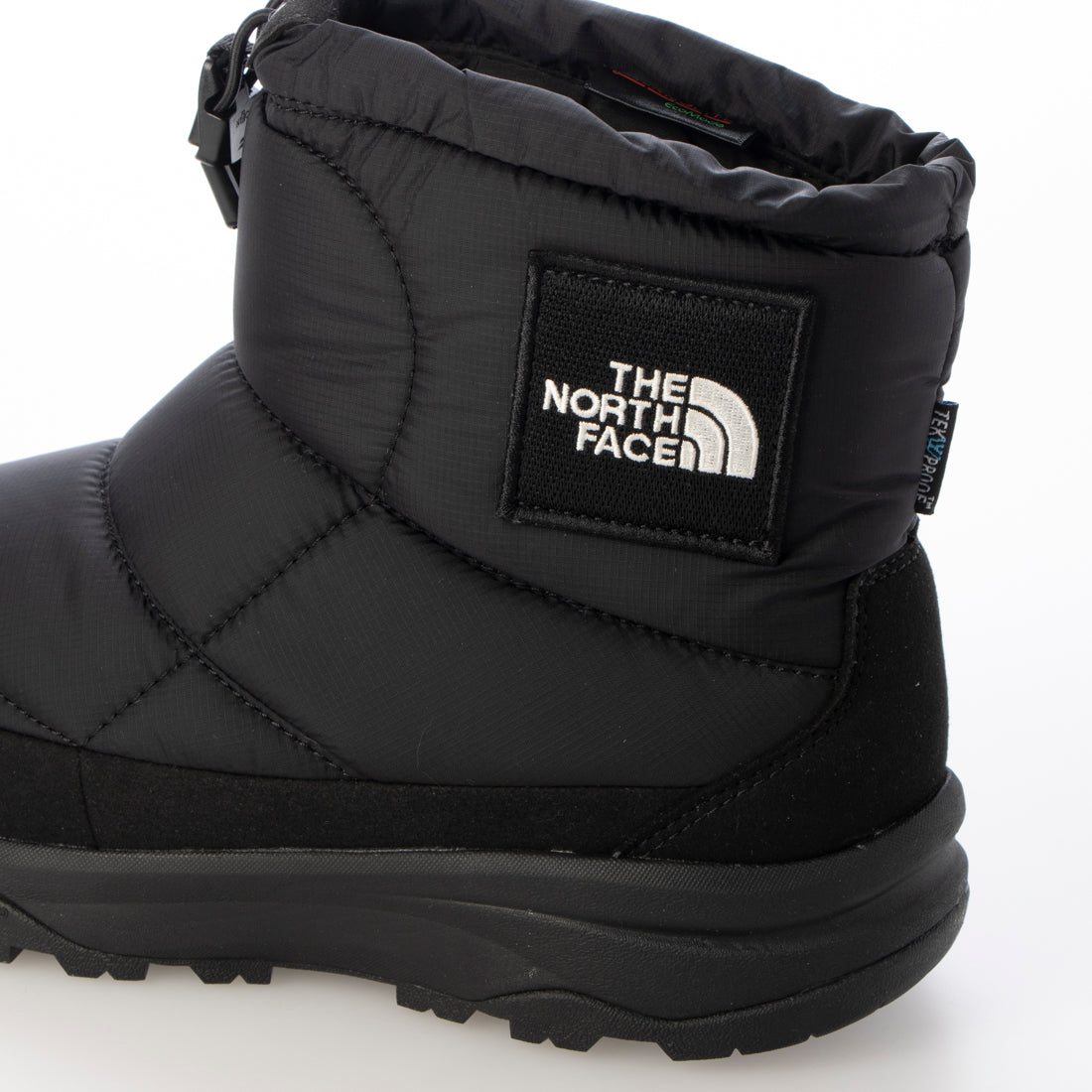 ザ ノース フェイス THE NORTH FACE NUPTSE BOOTIE WP LOGO SHORT（ヌプシ ブーティ ウォータープルーフ ロゴ ショート）NF52280 （TNFブラック×TNFブラック） TNFブラック×TNFブラック