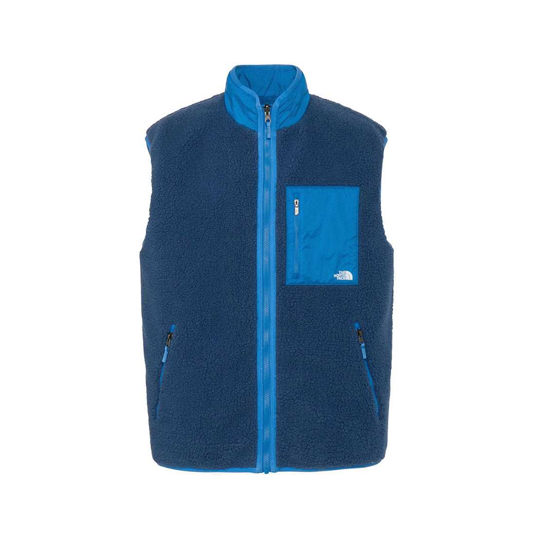 ザ・ノース・フェイス THE NORTH FACE リバーシブルエクストリームパイルフリースベスト（REVERSIBLE EXTREME PILE FLEECE VEST） （マウンテンブルー×クリアレイクブルー） マウンテンブルー×クリアレイクブルー