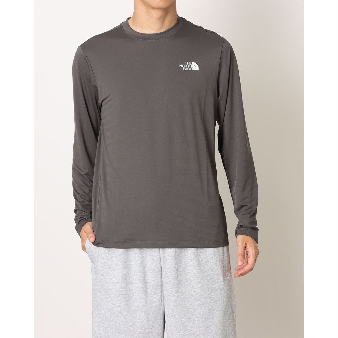 ザ・ノース・フェイス THE NORTH FACE THE NORTH FACE TNF L/S TEE CREW ノースフェイス ロングTシャツ メンズ クルーネック 長袖 （(RHI)ANTHRACITE GREY） (RHI)ANTHRACITE GREY