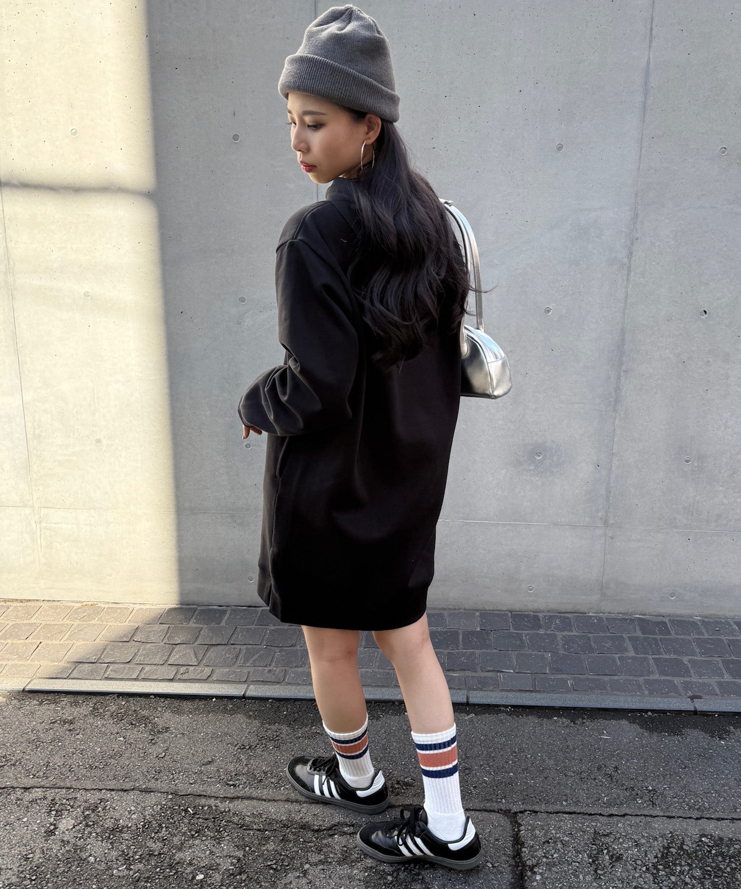 ザ・ノース・フェイス THE NORTH FACE 8EEE/W ESSENTIAL RELAXED HOODED DRESS パーカースウェットワンピース （ブラック） ブラック