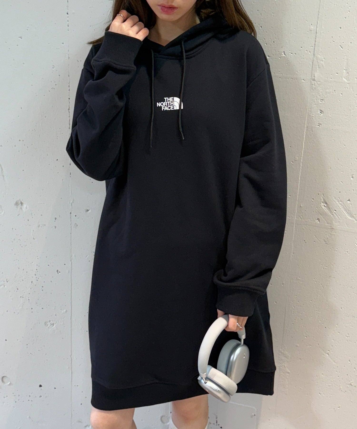 ザ・ノース・フェイス THE NORTH FACE 8EEE/W ESSENTIAL RELAXED HOODED DRESS パーカースウェットワンピース （ブラック） ブラック