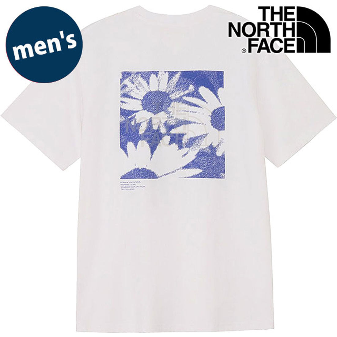 ザ・ノース・フェイス THE NORTH FACE S/S ES Flower Box Logo Tee ホワイト [NT32685-W] （ホワイト） ホワイト