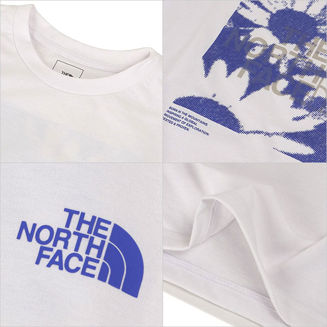 ザ・ノース・フェイス THE NORTH FACE S/S ES Flower Box Logo Tee ホワイト [NT32685-W] （ホワイト） ホワイト