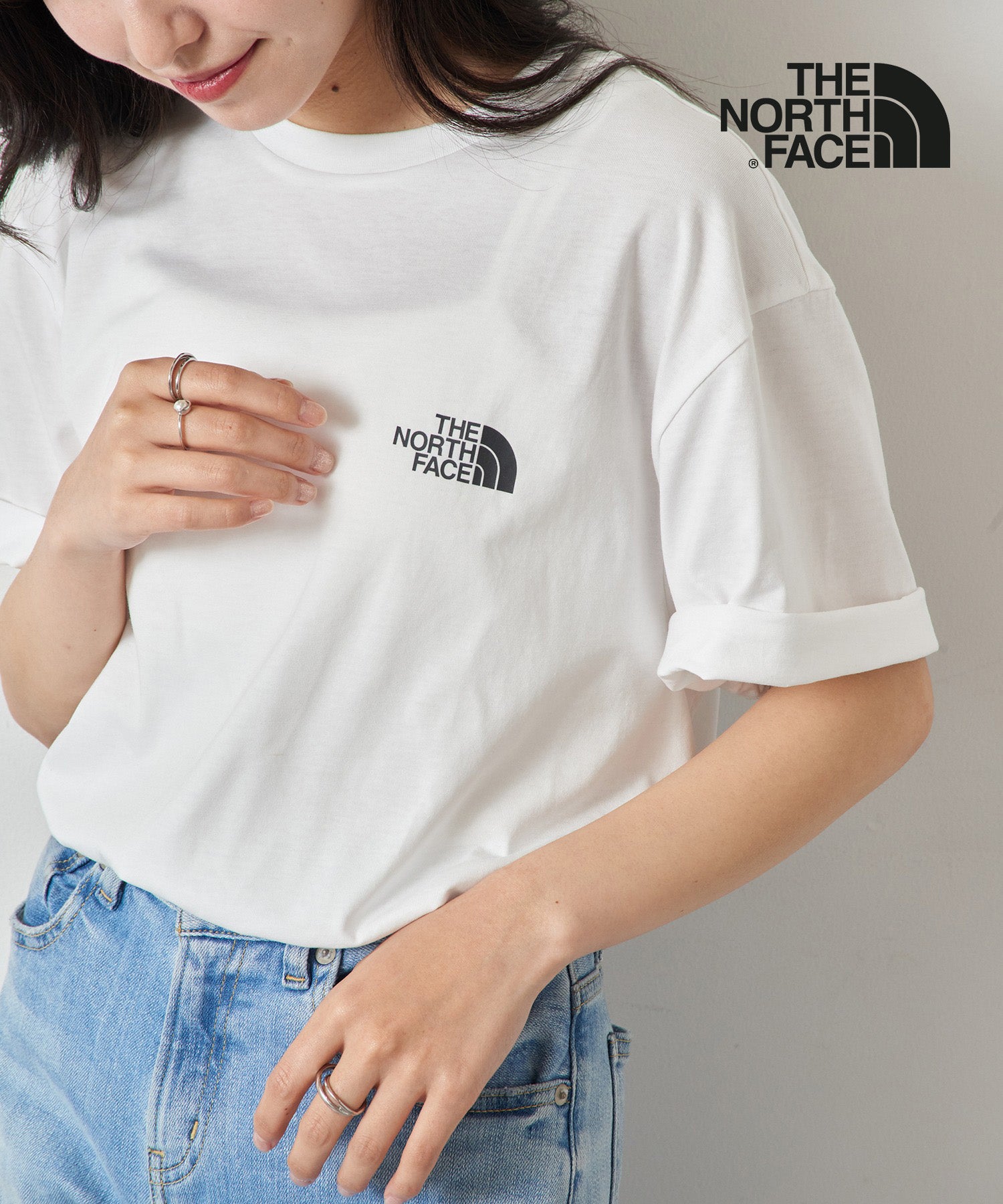 ザ・ノース・フェイス THE NORTH FACE ワンポイント ロゴ Tシャツ 半袖 カットソー SIMPLE DOME TEE NF0A2TX5 （WHT） WHT
