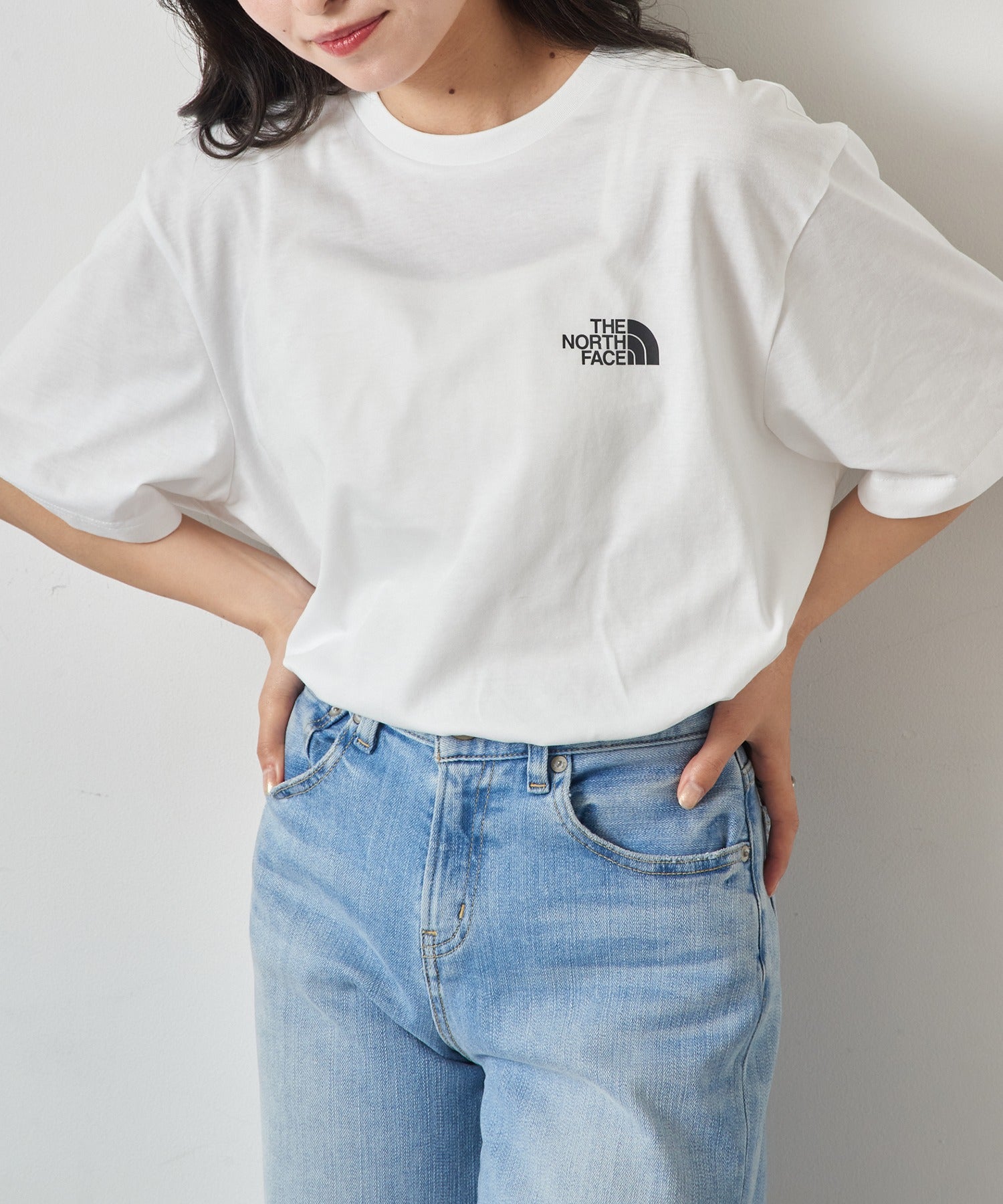 ザ・ノース・フェイス THE NORTH FACE ワンポイント ロゴ Tシャツ 半袖 カットソー SIMPLE DOME TEE NF0A2TX5 （WHT） WHT
