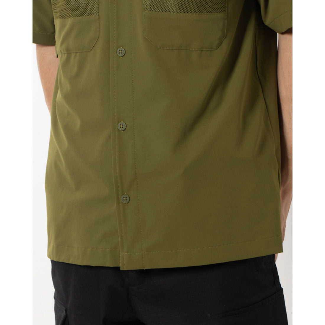 ザ・ノース・フェイス THE NORTH FACE FIRST TRAIL SHIRT NF0A83TP 半袖 Yシャツ （(PIB)フォレストオリーブ） (PIB)フォレストオリーブ