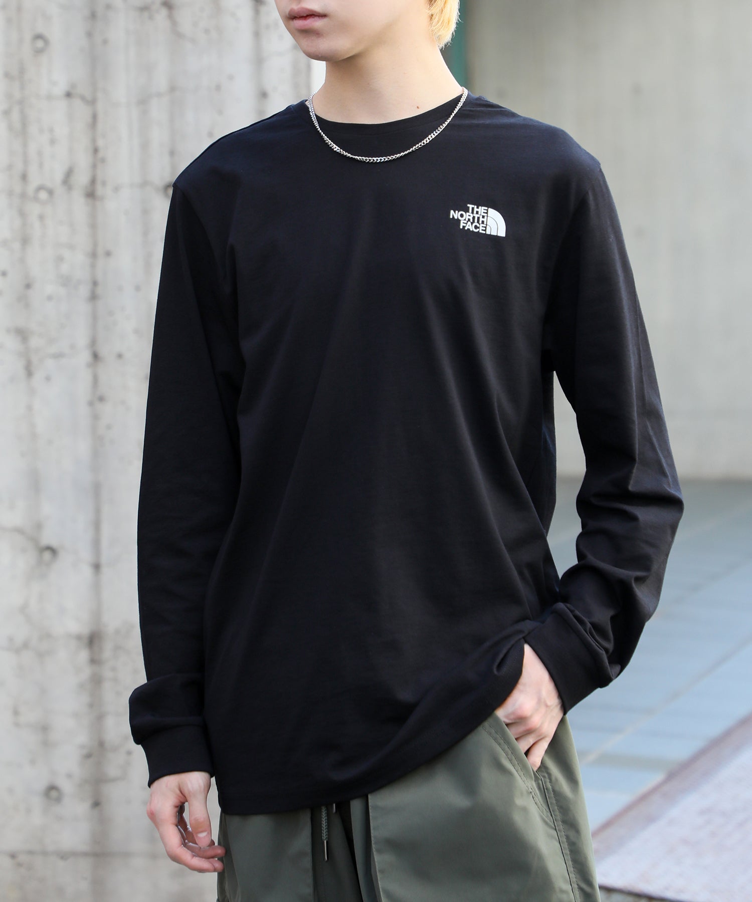 ザ・ノース・フェイス THE NORTH FACE 【THE NORTH FACE / ザ・ノースフェイス】DOME TEE ドームロゴ クルーネック ロンT 長袖 カットソー NF0A3L3B,ブラック