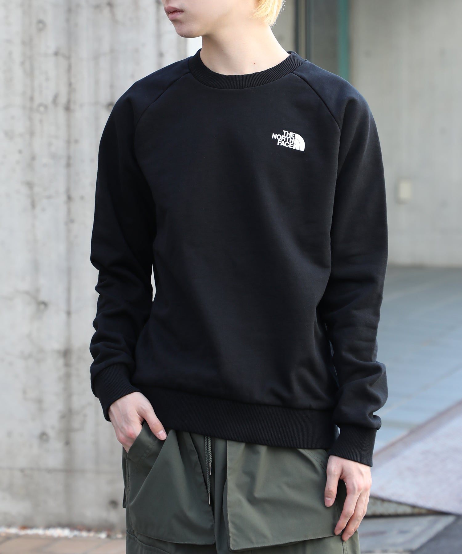 ザ・ノース・フェイス THE NORTH FACE REDBOX CREW レッドボックス トップス トレーナー スウェット プルオーバー ロゴ 長袖（ブラック） ブラック