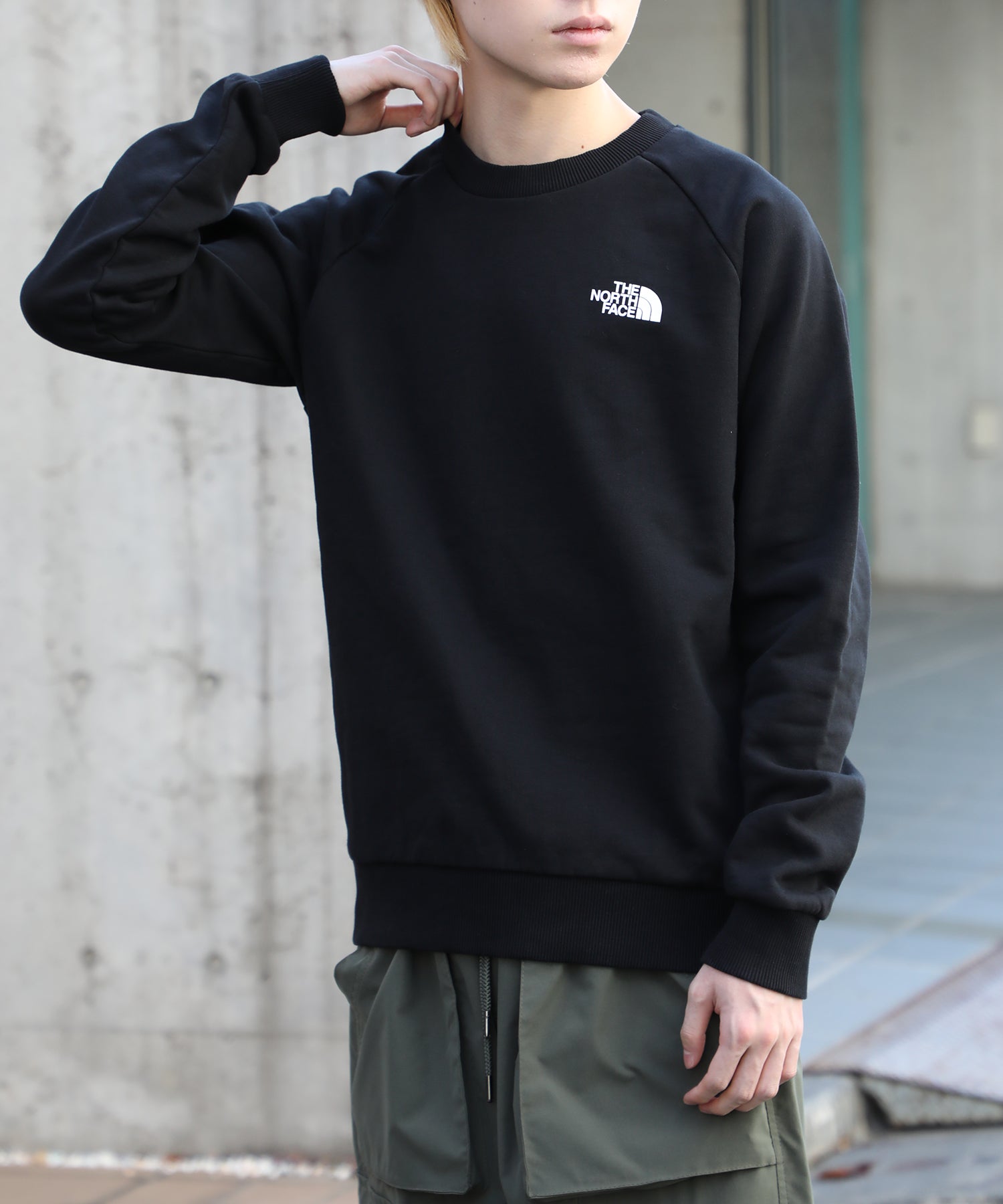ザ・ノース・フェイス THE NORTH FACE REDBOX CREW レッドボックス トップス トレーナー スウェット プルオーバー ロゴ 長袖（ブラック） ブラック