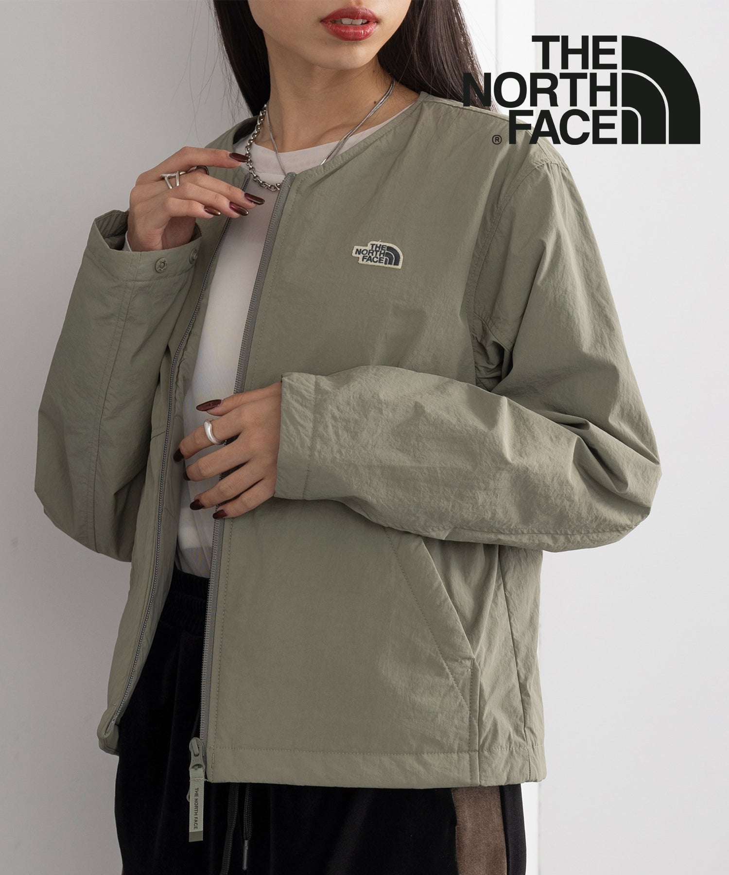 ザ・ノース・フェイス THE NORTH FACE ACAMPO HEAT CARDIGAN NJ3NQ00 アウター ブルゾン ダブルジップ ダウンジャケット,カーキ