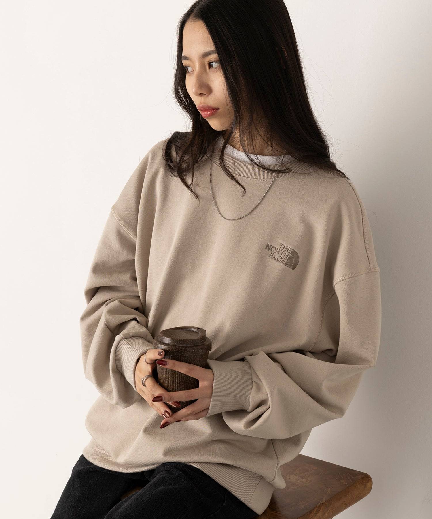THE NORTH FACE GO TO SWEATSHIRTS NM5MQ54M Sweat Trainer Korea White Label Not Released in Japan