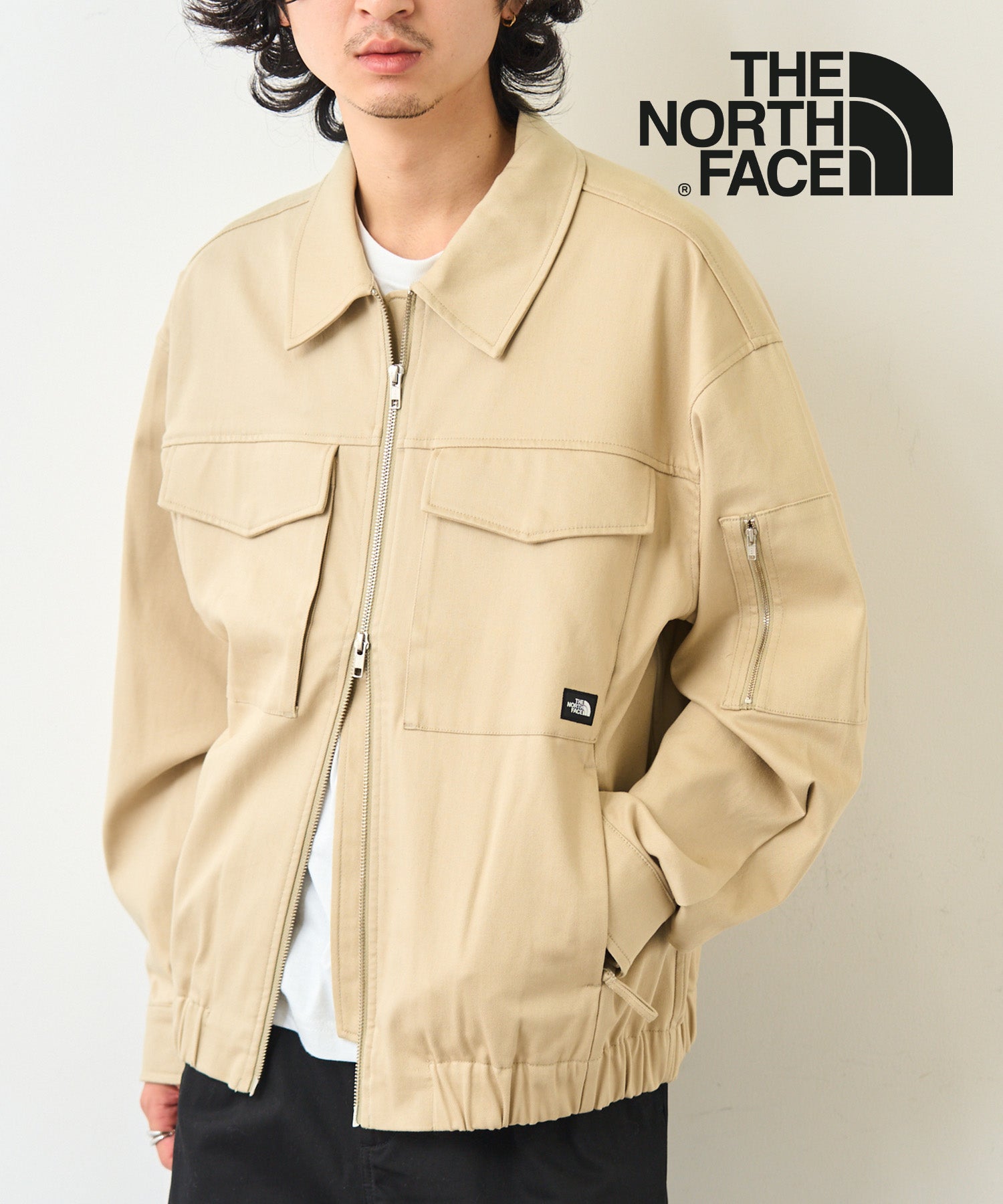 ザ・ノース・フェイス THE NORTH FACE 【日本未発売】韓国 ホワイトレーベルALL-ROUND COLLAR BOMBER NJ3BP00 ブルゾン ジャケット （ベージュ） ベージュ