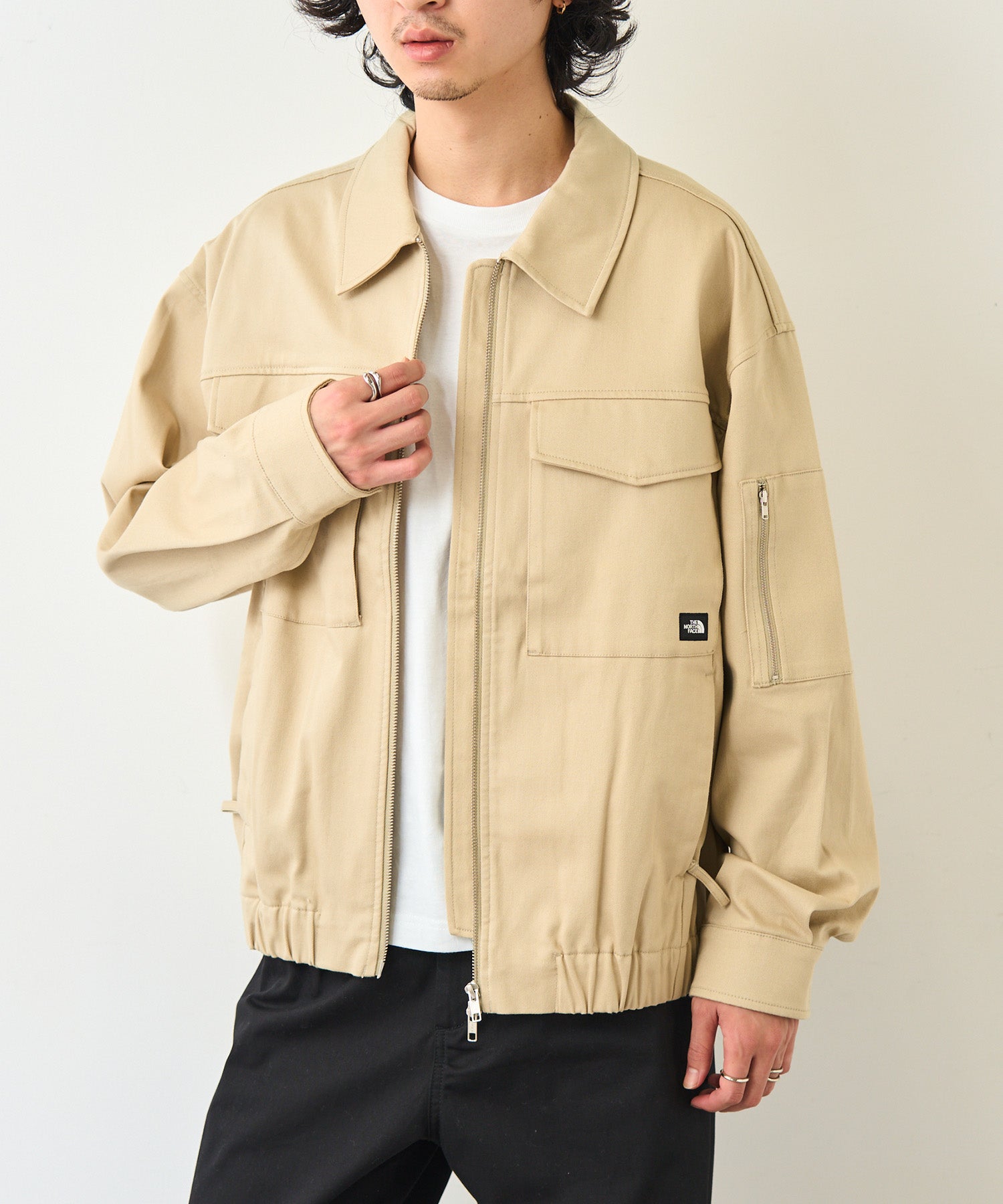 ザ・ノース・フェイス THE NORTH FACE 【日本未発売】韓国 ホワイトレーベルALL-ROUND COLLAR BOMBER NJ3BP00 ブルゾン ジャケット （ベージュ） ベージュ