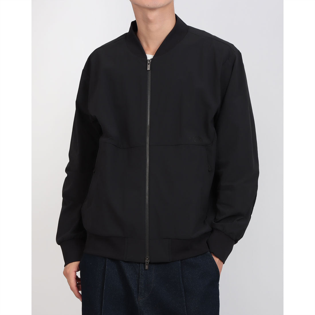 ザ・ノース・フェイス THE NORTH FACE 【日本未発売】韓国 ホワイトレーベルM'S STUD BOMBER NJ3BR07 ブルゾン 軽羽織 スタンドカラー （ブラック） ブラック