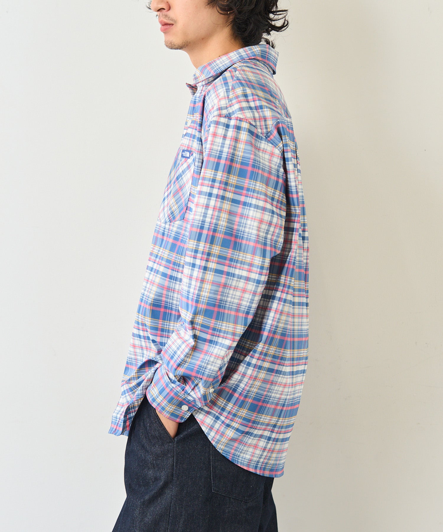 ザ・ノース・フェイス THE NORTH FACE 【日本未発売】韓国 ホワイトレーベルM’S PLID SHIRTS NH8LR02 チェックシャツ 羽織 （ネイビー） ネイビー