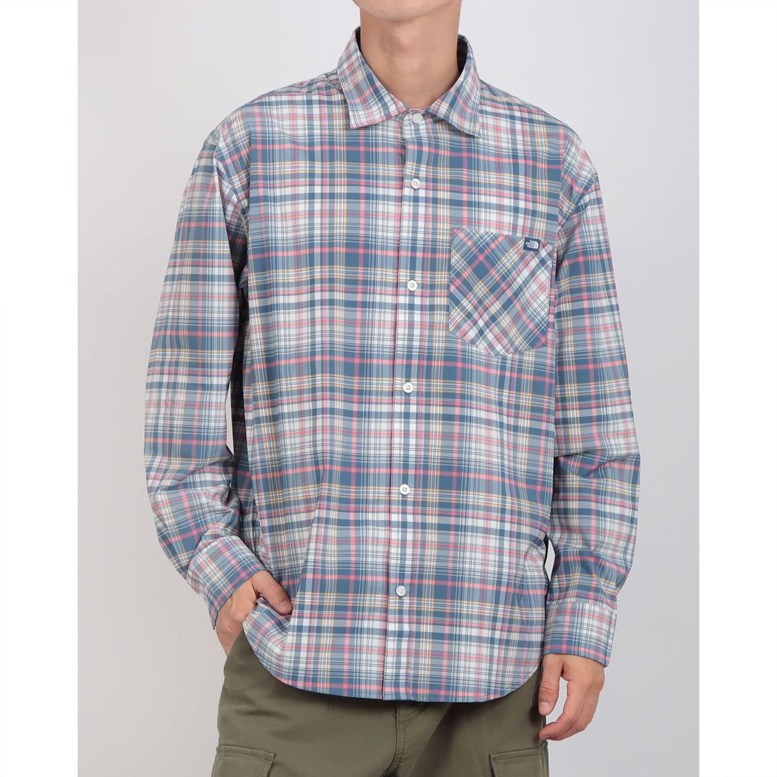 ザ・ノース・フェイス THE NORTH FACE 【日本未発売】韓国 ホワイトレーベルM’S PLID SHIRTS NH8LR02 チェックシャツ 羽織 （ネイビー） ネイビー