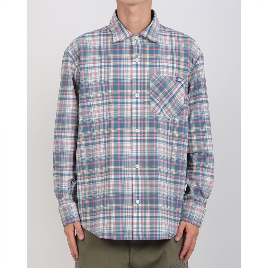 ザ・ノース・フェイス THE NORTH FACE 【日本未発売】韓国 ホワイトレーベルM’S PLID SHIRTS NH8LR02 チェックシャツ 羽織 （ネイビー） ネイビー