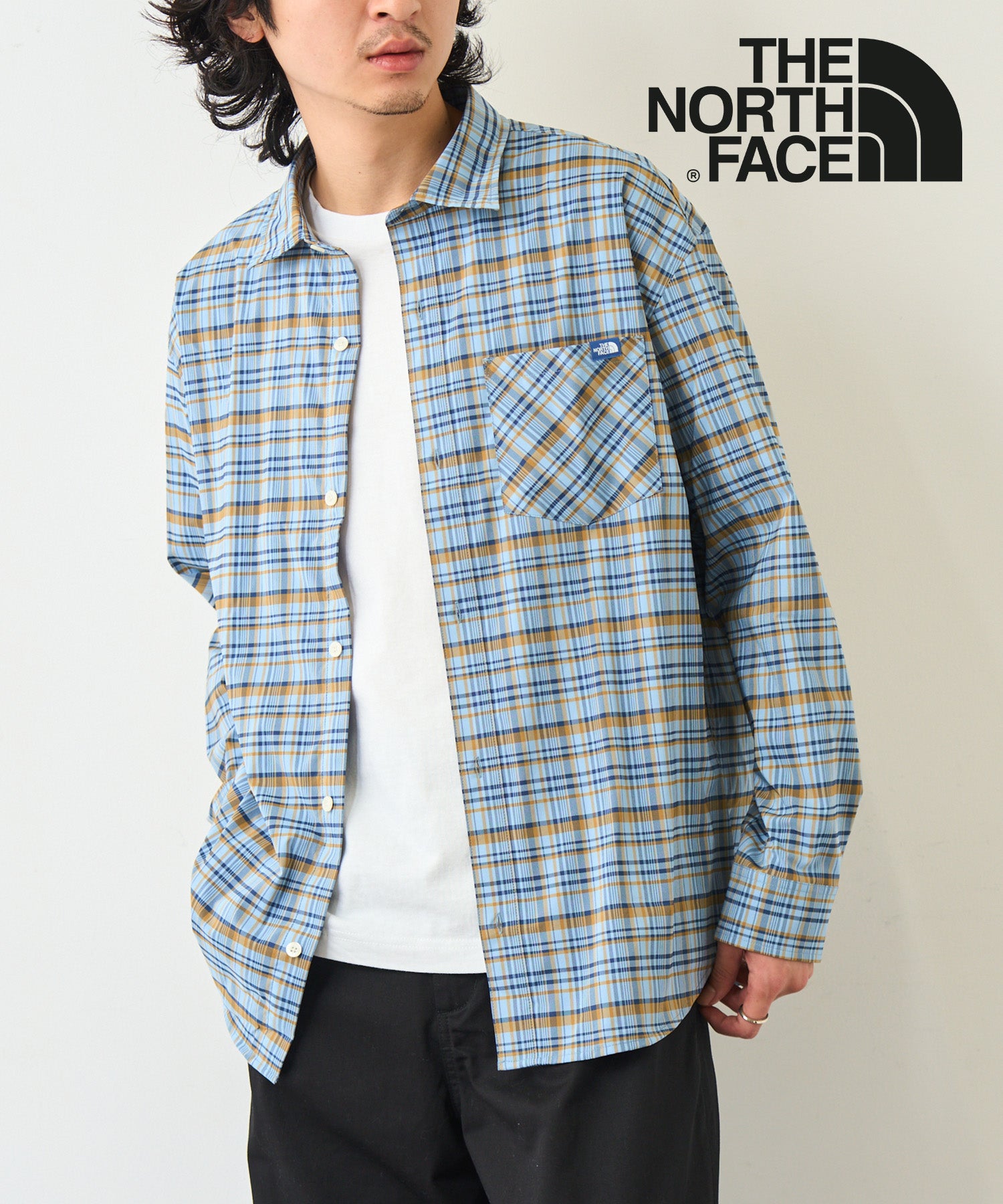ザ・ノース・フェイス THE NORTH FACE 【日本未発売】韓国 ホワイトレーベルM’S PLID SHIRTS NH8LR02 チェックシャツ 羽織 （ダークインディゴブルー） ダークインディゴブルー