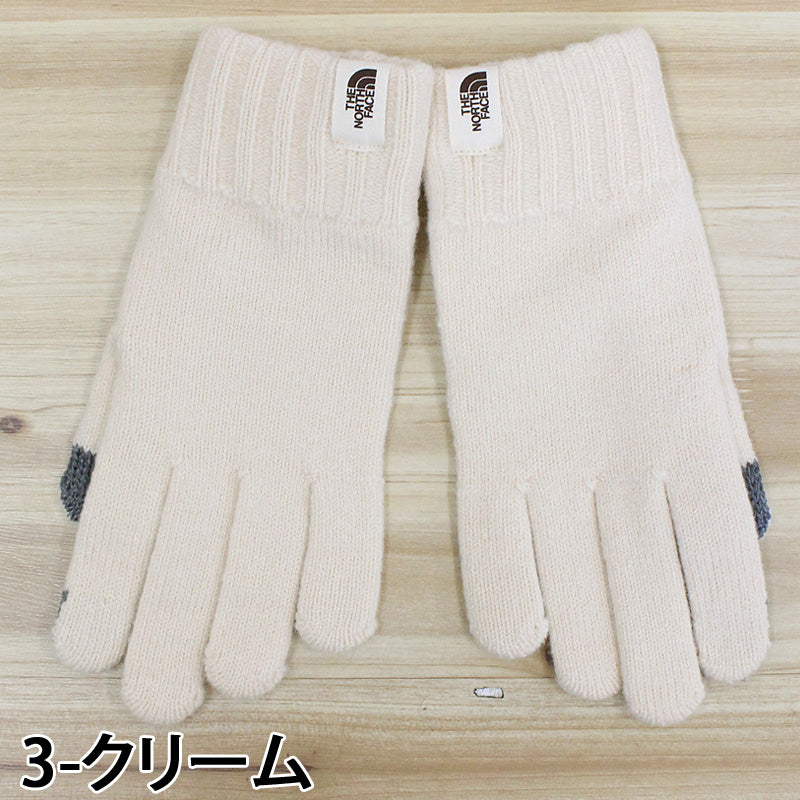 ザ・ノース・フェイス THE NORTH FACE ホワイトレーベル メロウニットグローブ 手袋 WL MELLOW KNIT GLOVE White Label Korea Line メンズ レディース ブランド （3-クリーム） 3-クリーム