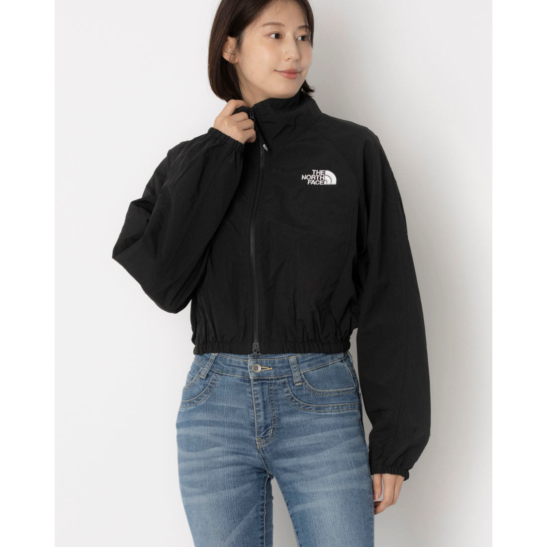 ザ・ノース・フェイス THE NORTH FACE W'S OLEMA JACKET オレマジャケット ナイロンジャケット クロップド丈 ショート ブルゾン マウンテン ジャケット （ブラック） ブラック