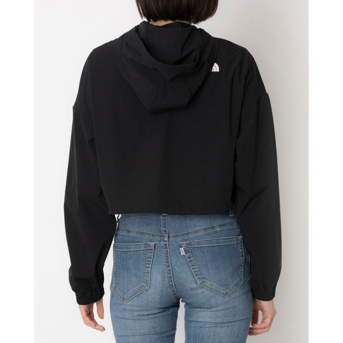 ザ・ノース・フェイス THE NORTH FACE W'S ICE RUN JACKET アイス ラン ジャケット ナイロンジャケット クロップド丈 ショート ブルゾン （ブラック） ブラック