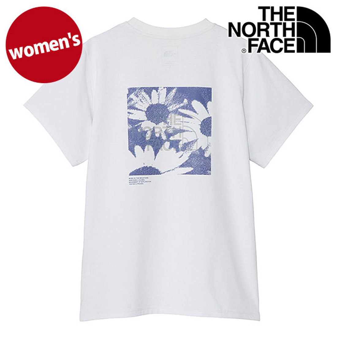 ザ・ノース・フェイス THE NORTH FACE S/S ES Flower Box Logo Tee ホワイト [NTW32685-W] （ホワイト） ホワイト