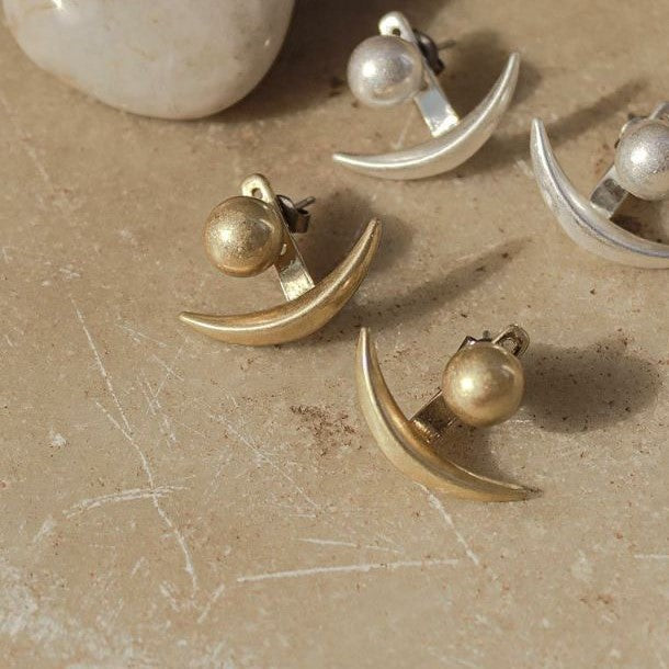 スリーフォータイム Three Four Time 【LIMITED NUMBER/リミテッドナンバー】バックキャッチメタルピアス,ゴールド