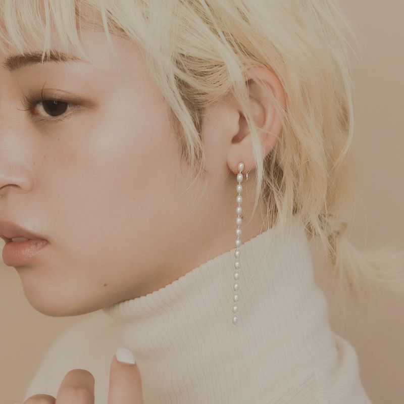 スリーフォータイム Three Four Time 【LIMITED NUMBER/リミテッドナンバー】ボールチェーンピアス