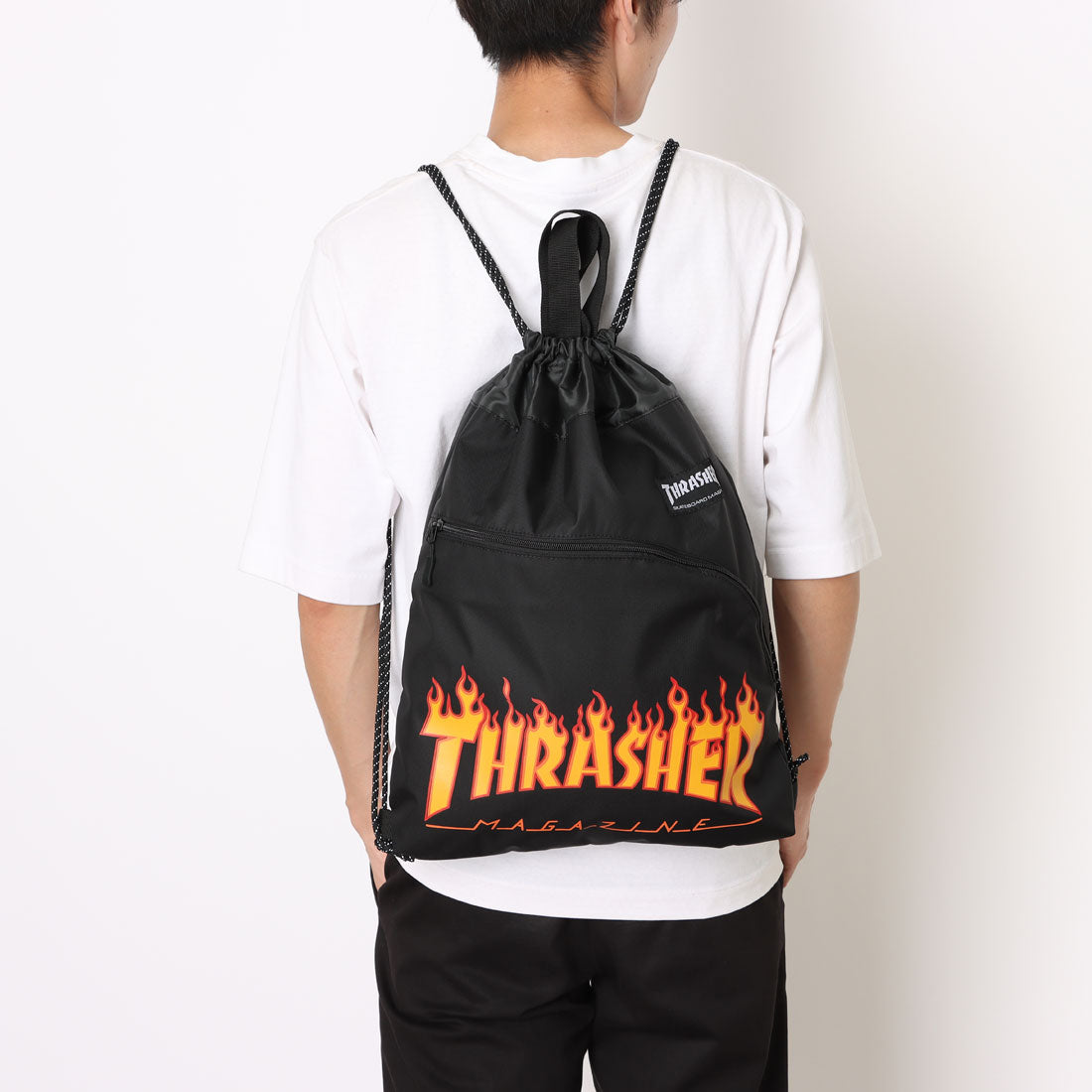 スラッシャー THRASHER THRASHER TH-W ナップサック （BLACKWHITE） BLACKWHITE