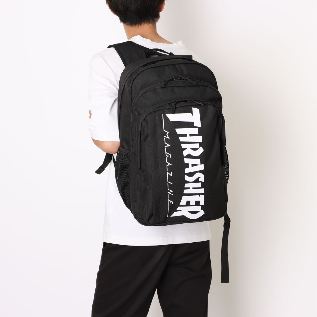 スラッシャー THRASHER THRASHER TH-F  35Lサイズ BIGLOGO バックパック （BLACKWHITE） BLACKWHITE