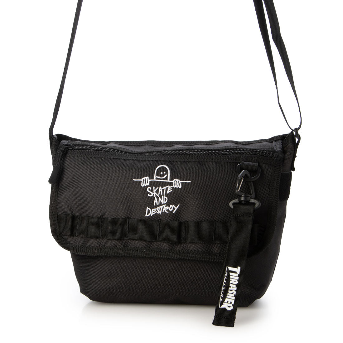 スラッシャー THRASHER スラッシャー THRASHER  横型ショルダーバッグ （BK/SD） BK/SD