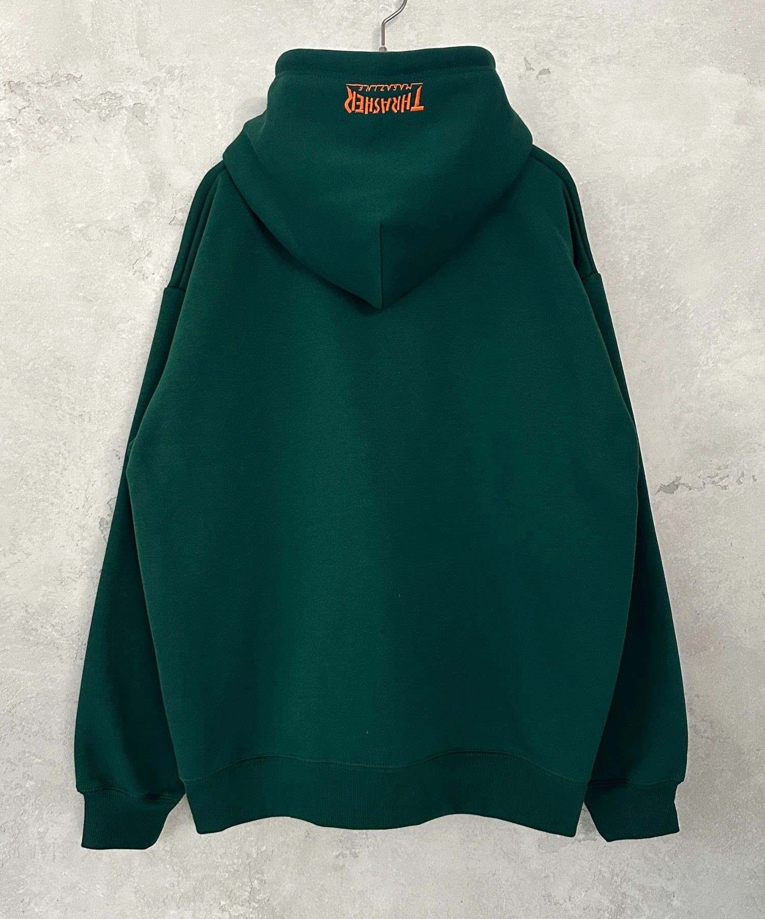 スラッシャー THRASHER 裏起毛フルジップフーディー （ネイビー） ネイビー