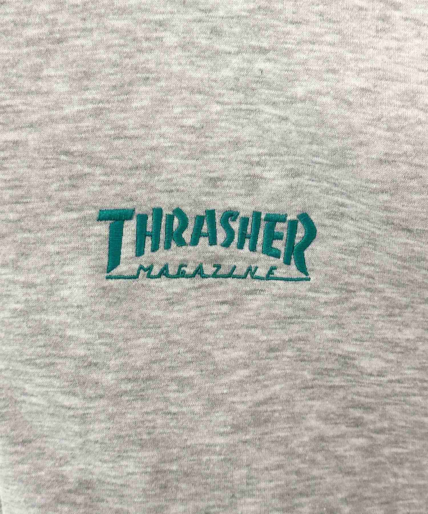 スラッシャー THRASHER 裏起毛フルジップフーディー （ネイビー） ネイビー