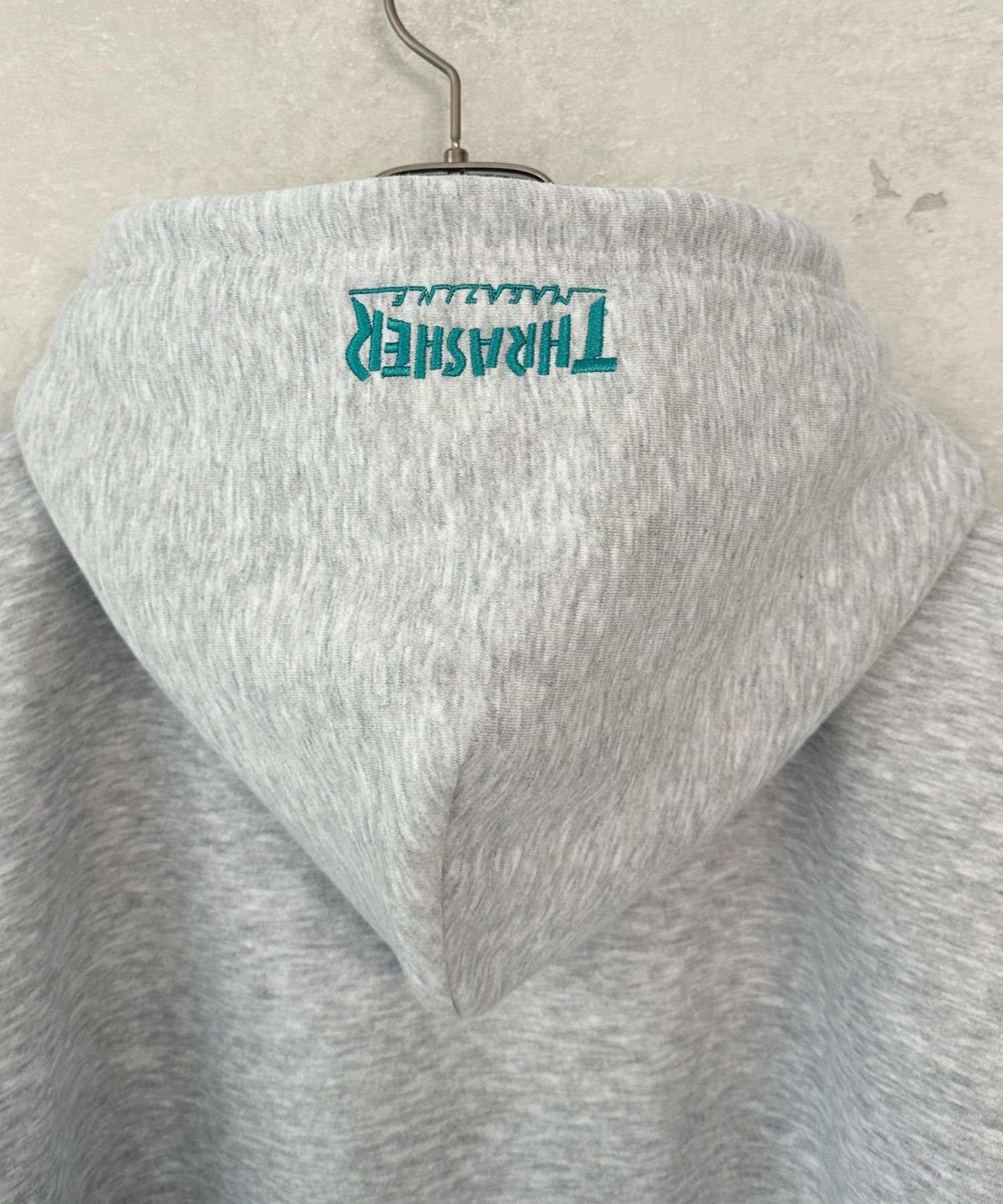 スラッシャー THRASHER 裏起毛フルジップフーディー （ネイビー） ネイビー