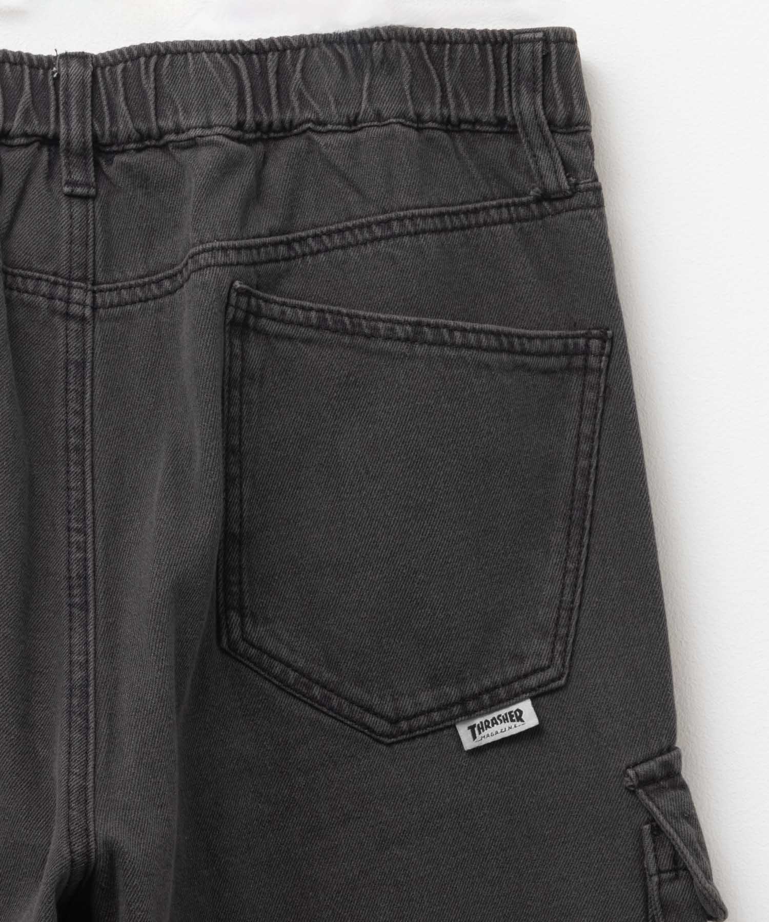 スラッシャー THRASHER 9ポケットデニムカーゴパンツ （ブラック） ブラック