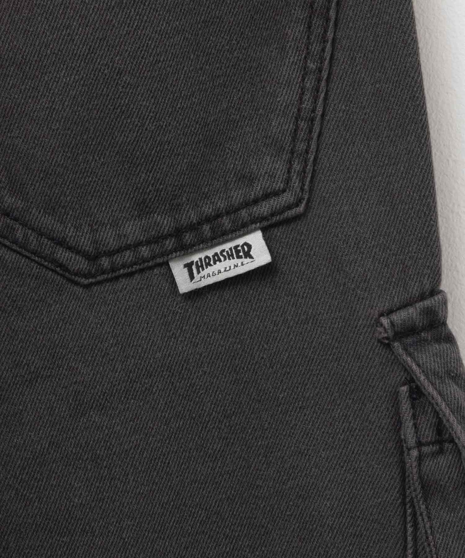 スラッシャー THRASHER 9ポケットデニムカーゴパンツ （ブラック） ブラック