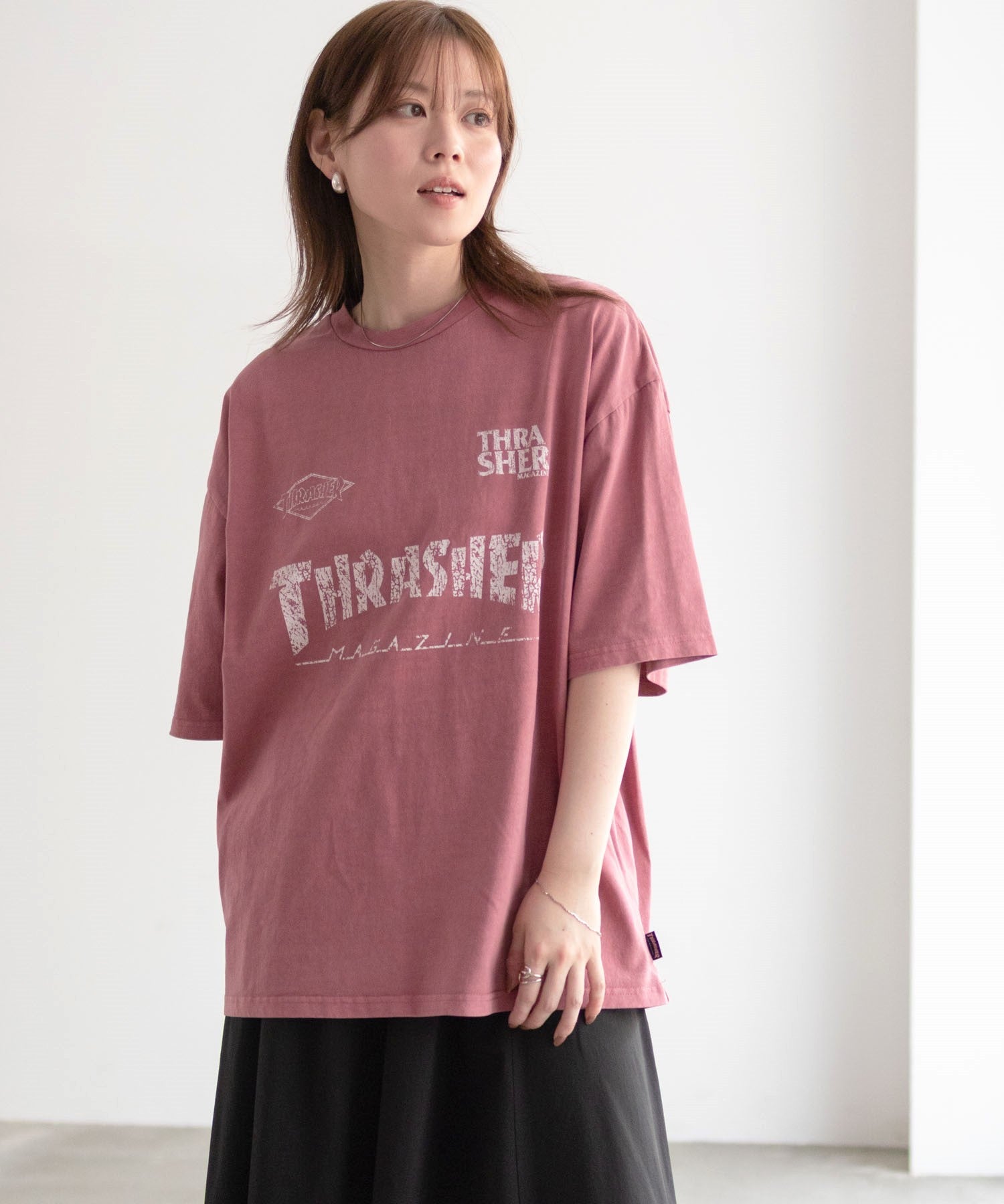 スラッシャー THRASHER ゲームロゴ半袖Tシャツ （ブルー） ブルー