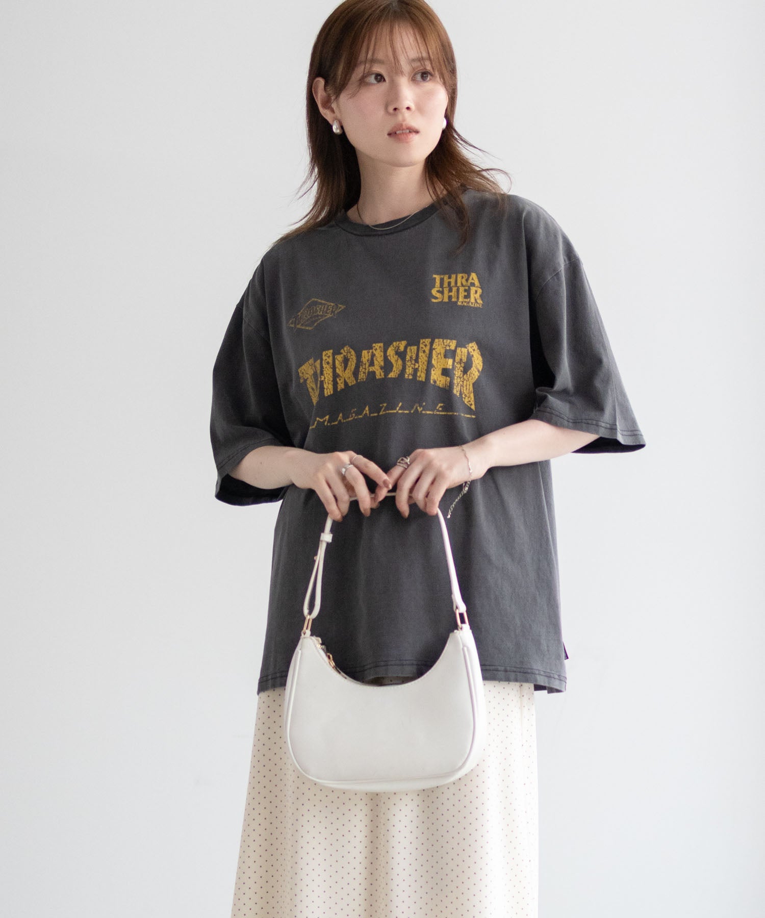 スラッシャー THRASHER ゲームロゴ半袖Tシャツ （ブルー） ブルー