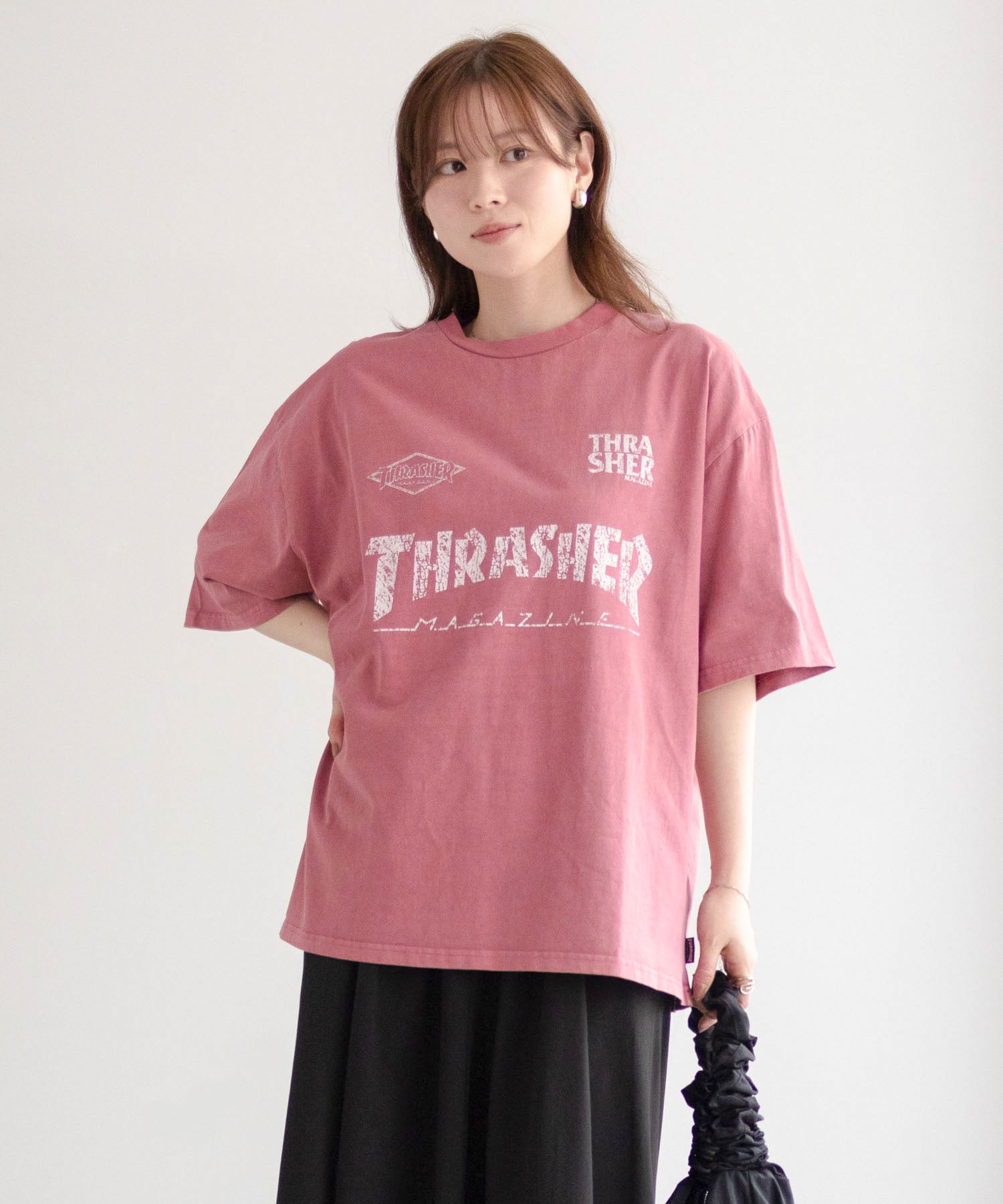 スラッシャー THRASHER ゲームロゴ半袖Tシャツ （ブルー） ブルー