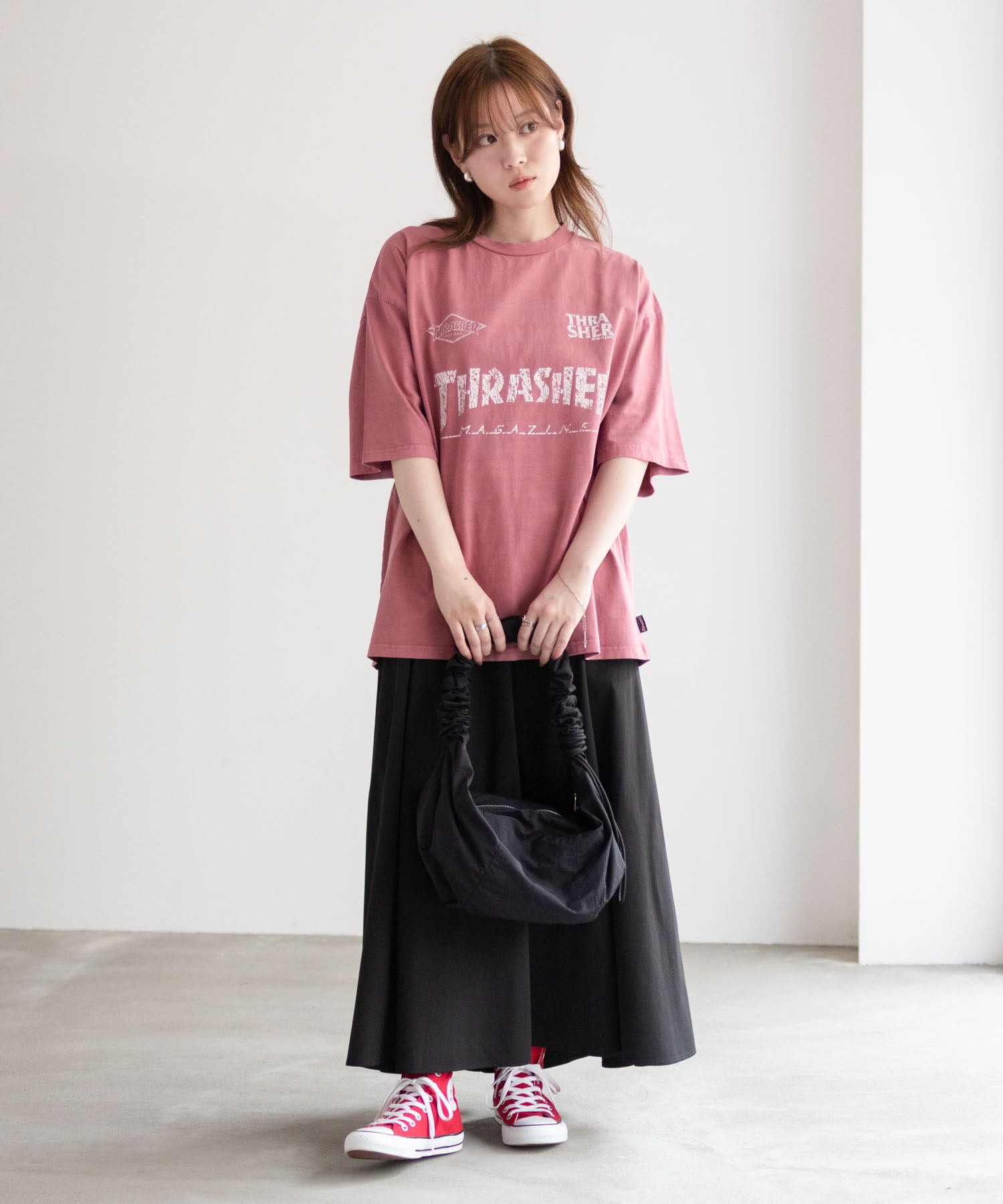 スラッシャー THRASHER ゲームロゴ半袖Tシャツ （ブルー） ブルー