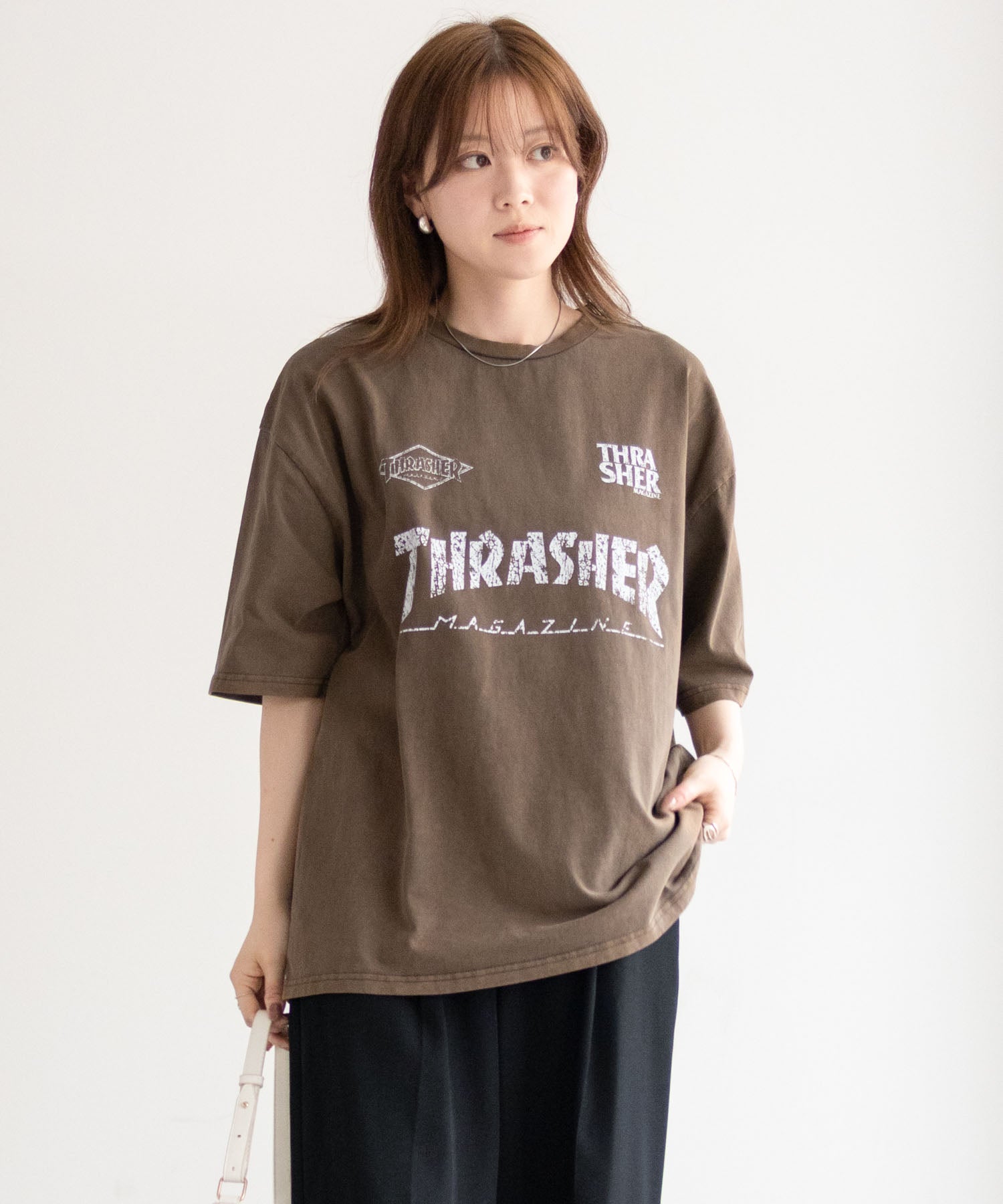 スラッシャー THRASHER ゲームロゴ半袖Tシャツ （ブルー） ブルー