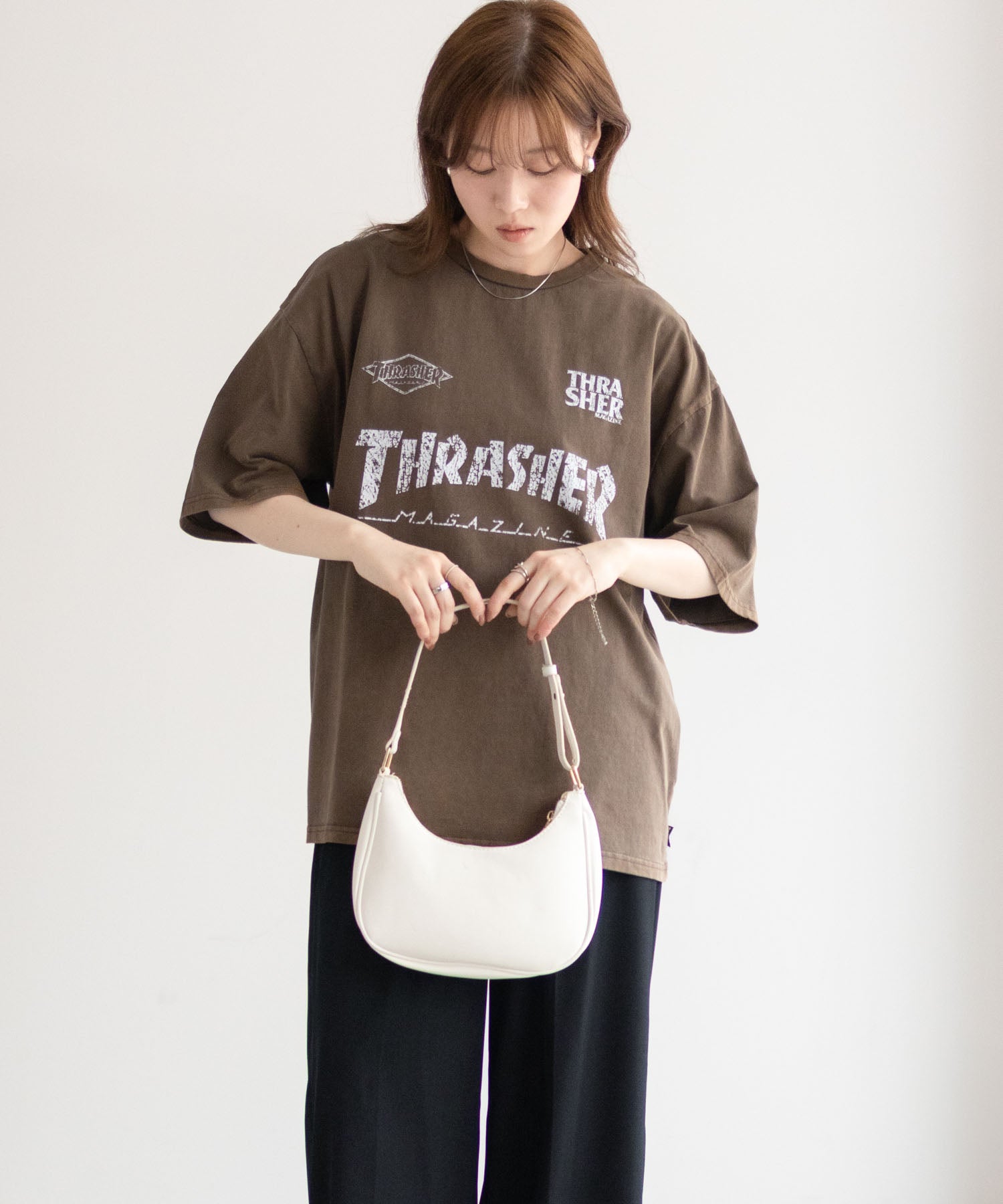 スラッシャー THRASHER ゲームロゴ半袖Tシャツ （ブルー） ブルー
