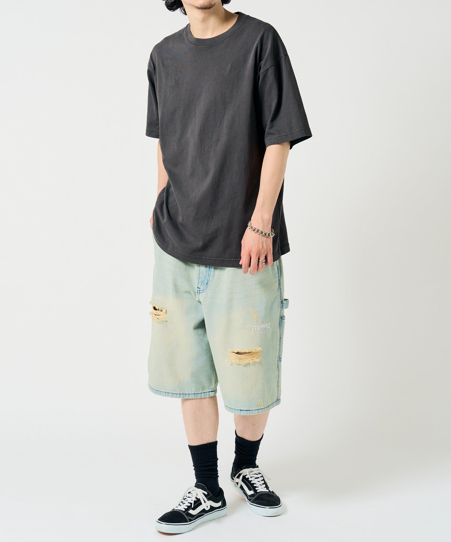 スラッシャー THRASHER 【THRASHER】ペインターデニムショーツ 017060 （ブルー系その他） ブルー系その他