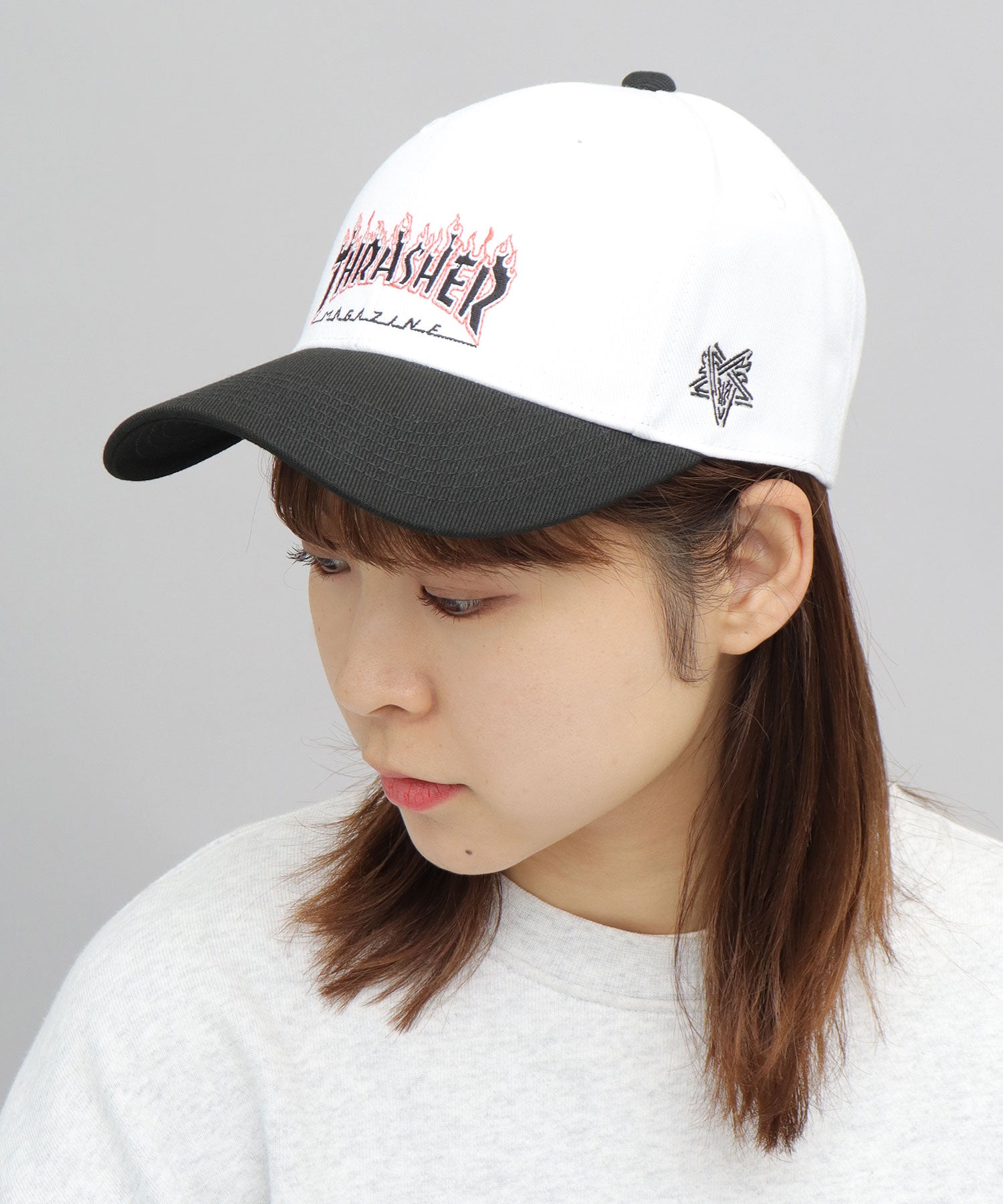THRASHER FLAME LOGO Twill Low Cap