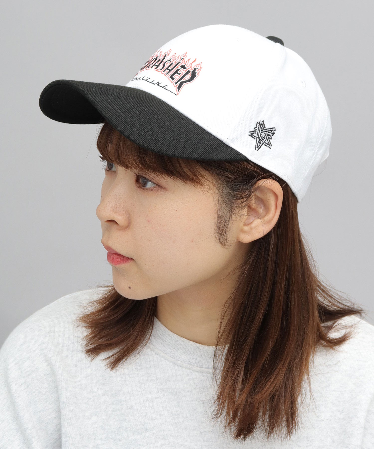 THRASHER FLAME LOGO Twill Low Cap